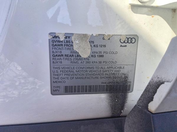 2018 AUDI Q5 quattro Premium — VINS