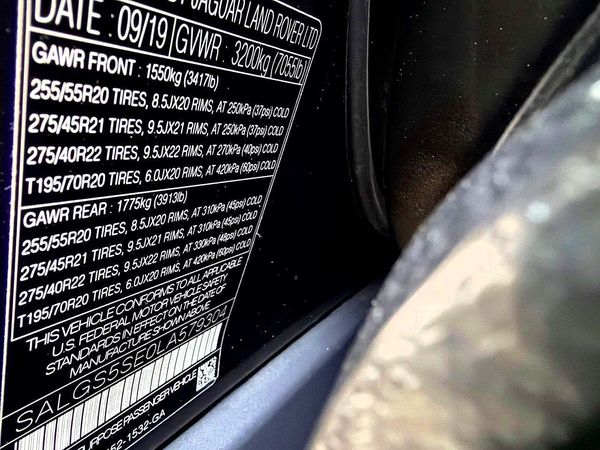 2020 LAND ROVER RANGE ROVER