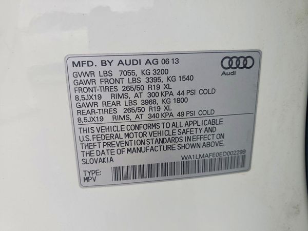 2014 AUDI Q7 Premium Plus — VINS