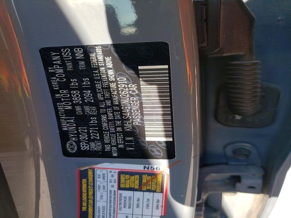 2022 HYUNDAI ELANTRA SEL w/ Convenience Pkg — VINS