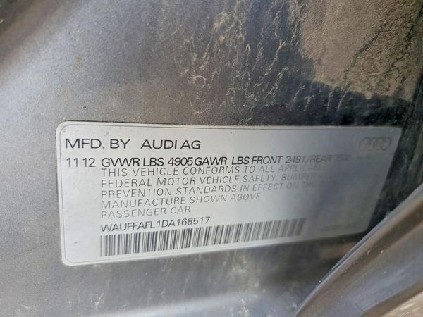 2013 AUDI A4 quattro Premium Plus — VINS