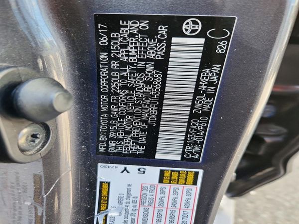 2017 TOYOTA PRIUS One/Two — VINS