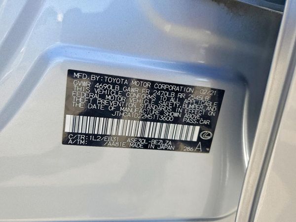 2021 LEXUS IS 300 Comfort — VINS