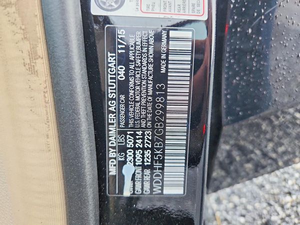 2016 MERCEDES-BENZ E E350 — VINS