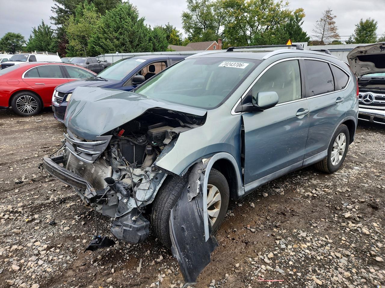 2012 HONDA CRV EX-L — Front 3/4