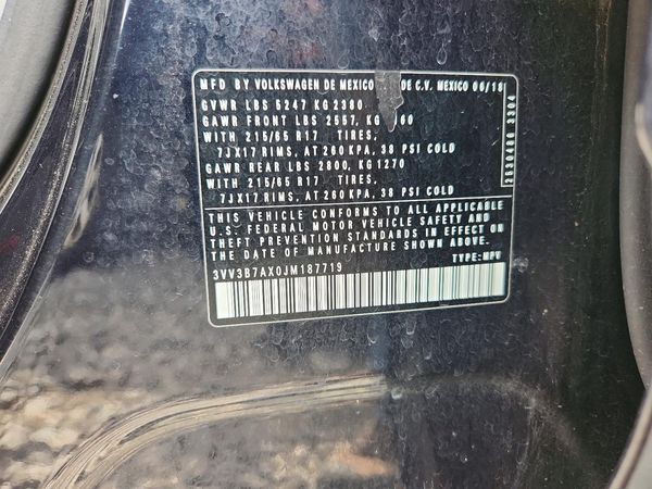 2018 VOLKSWAGEN TIGUAN SE, SEL — VINS