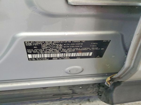 2015 TOYOTA RAV4 Limited (G Grade) — VINS