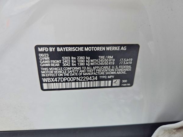 2023 BMW X3 sDrive30i SA — VINS