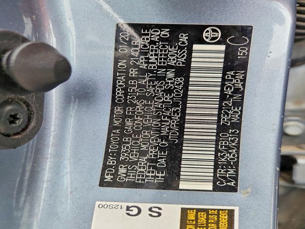 2020 TOYOTA COROLLA LE w/Premium pkg2 — VINS