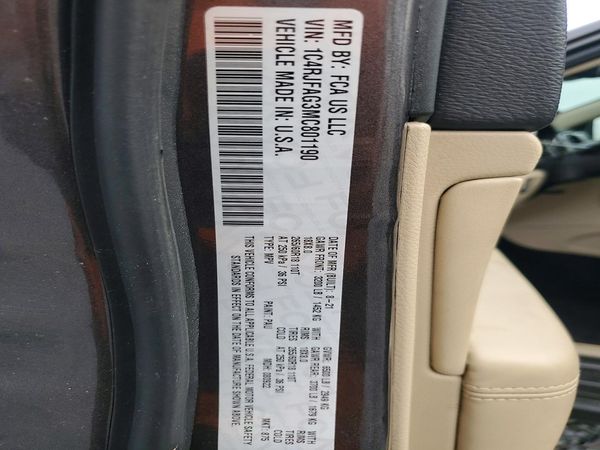 2021 JEEP GRAND CHEROKEE Laredo — VINS