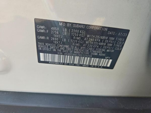 2024 SUBARU OUTBACK Limited — VINS