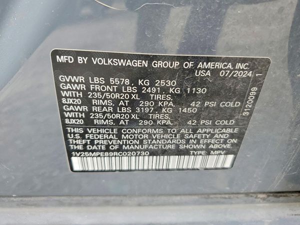 2024 VOLKSWAGEN ID.4 S — VINS