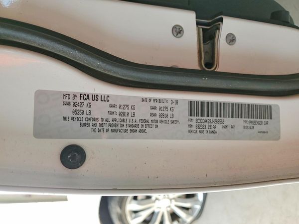 2018 CHRYSLER 300 300 Limited — VINS