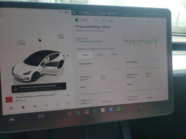 2022 TESLA MODEL 3 — ODOM