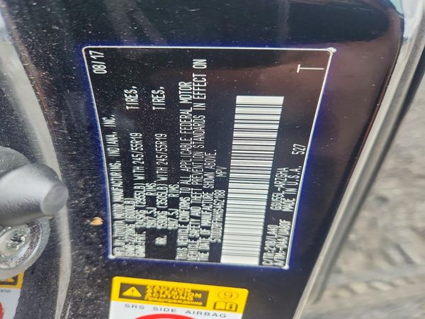 2017 TOYOTA HIGHLANDER Ltd/Ltd Platinum — VINS