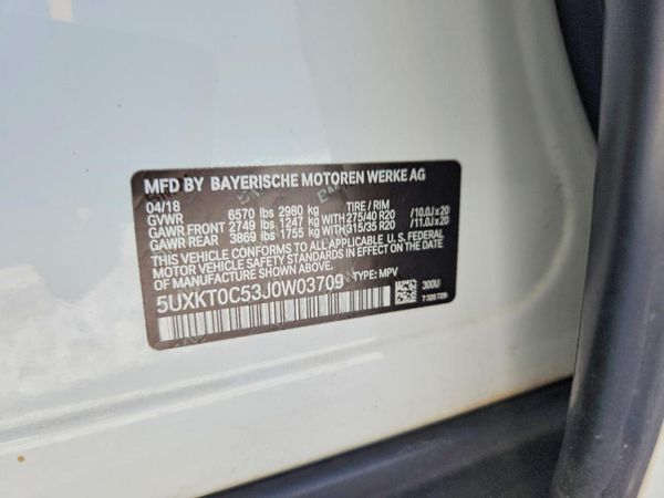 2018 BMW X5 xDrive40e — VINS