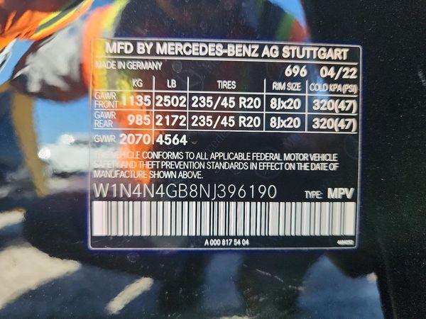 2022 MERCEDES-BENZ GLA GLA250 — VINS