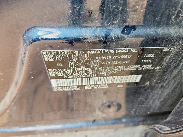 2018 TOYOTA RAV4 Adventure/XLE — VINS