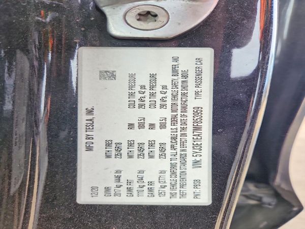 2021 TESLA MODEL 3 — VINS