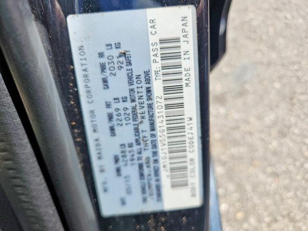 2016 MAZDA 6 Touring/GS — VINS
