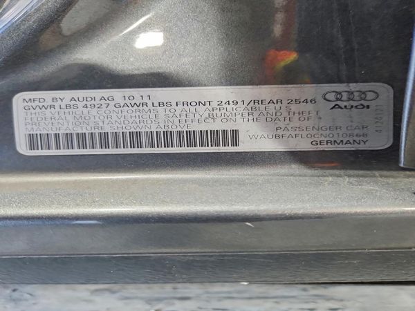 2012 AUDI A4 quattro Premium — VINS