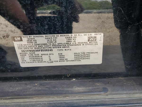 2015 CADILLAC SRX Luxury — VINS