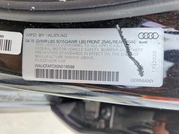 2016 AUDI A6 Premium — VINS