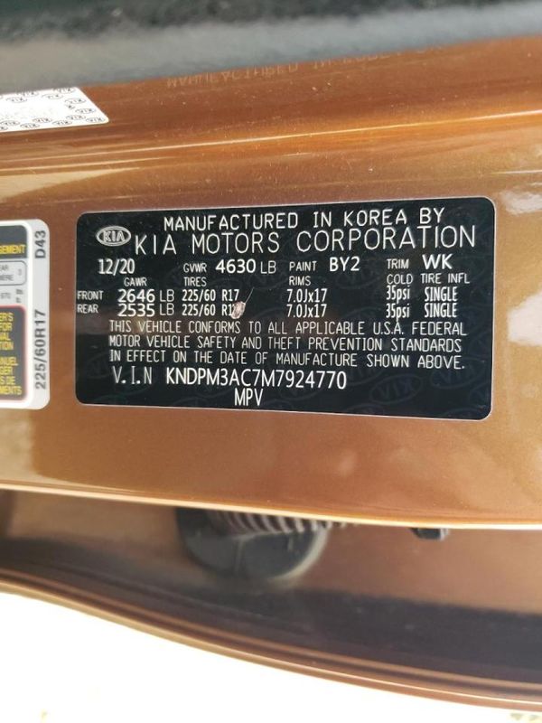2021 KIA SPORTAGE LX