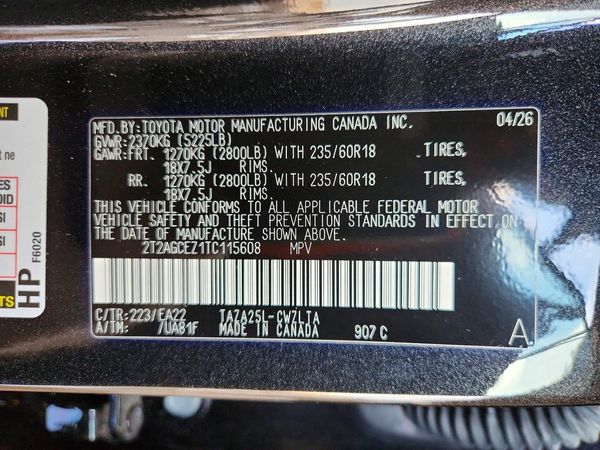 2026 LEXUS NX 350 350 Base — VINS