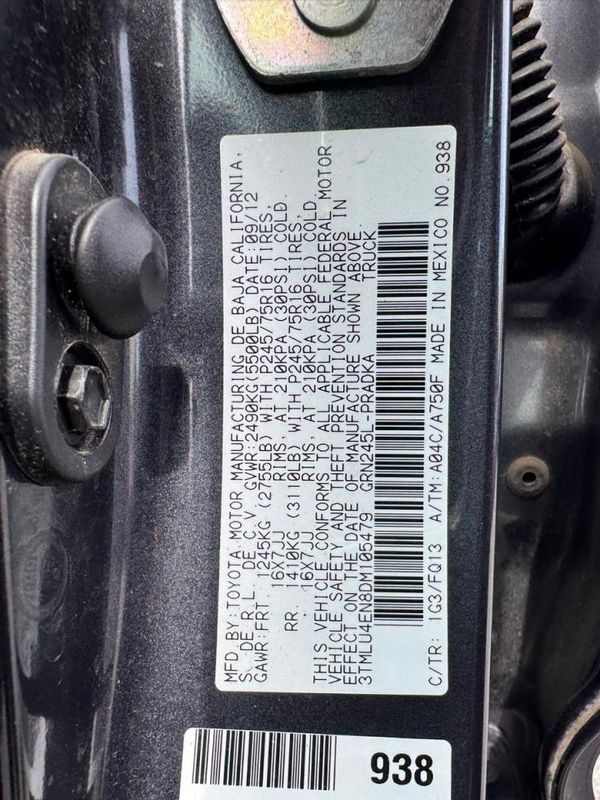 2013 TOYOTA TACOMA Delux