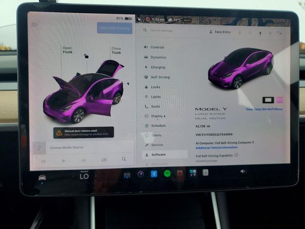 2020 TESLA MODEL Y — ODOM