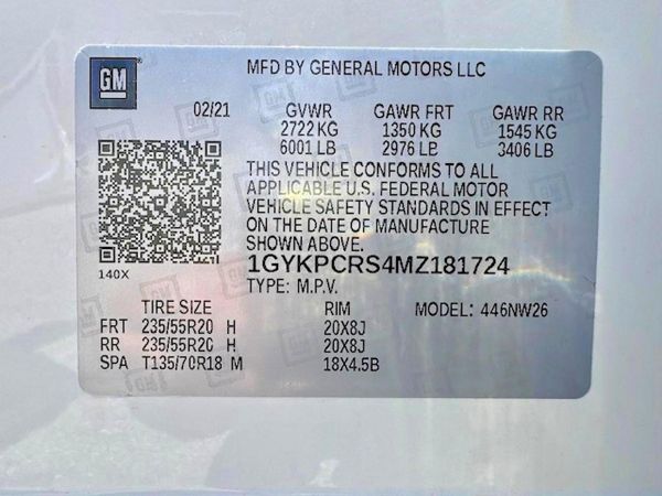 2021 CADILLAC XT6