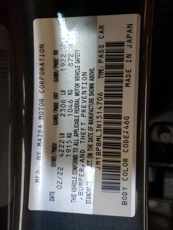 2022 MAZDA 3 Premium Package