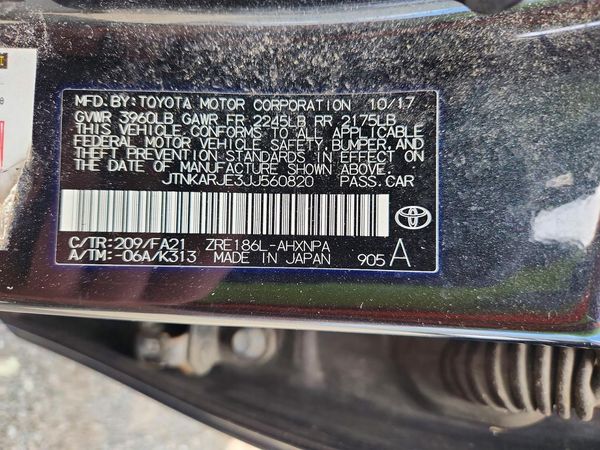 2018 TOYOTA COROLLA — VINS
