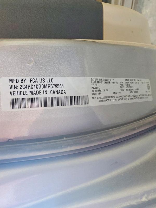 2021 CHRYSLER VOYAGER LX — VINS