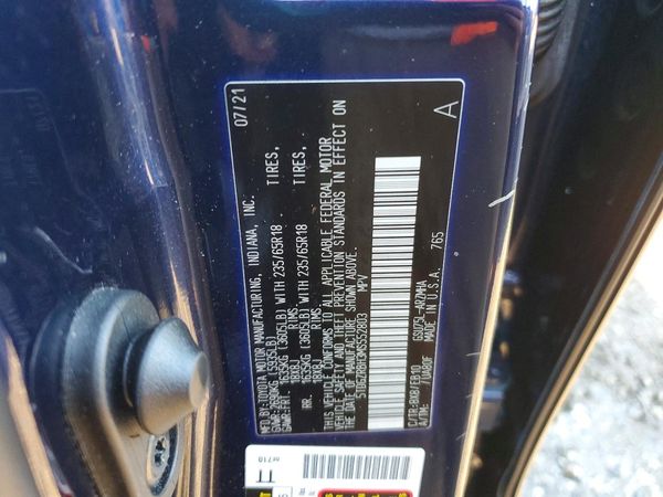 2021 TOYOTA HIGHLANDER XLE — VINS