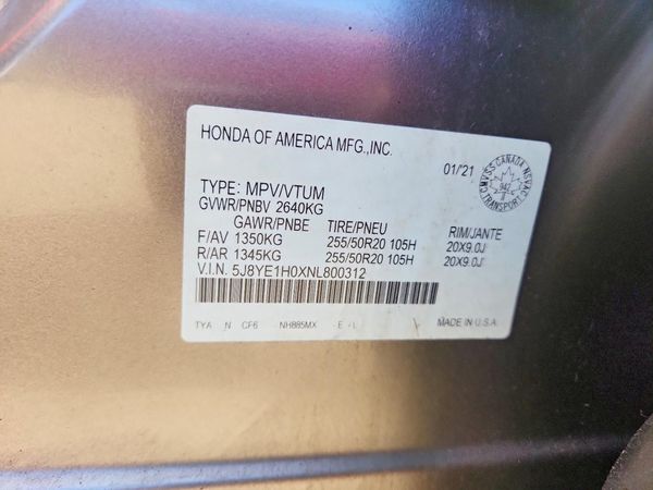 2022 ACURA MDX A-SPEC — VINS