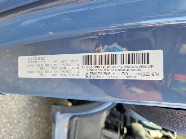 2020 RAM PROMASTER 3500 VF — VINS