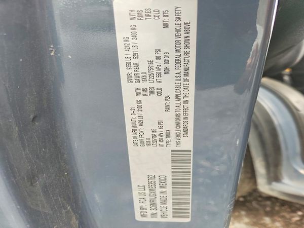 2021 RAM PROMASTER 3500 — VINS