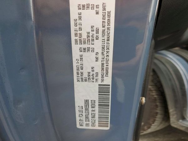 2021 RAM PROMASTER 3500 — VINS