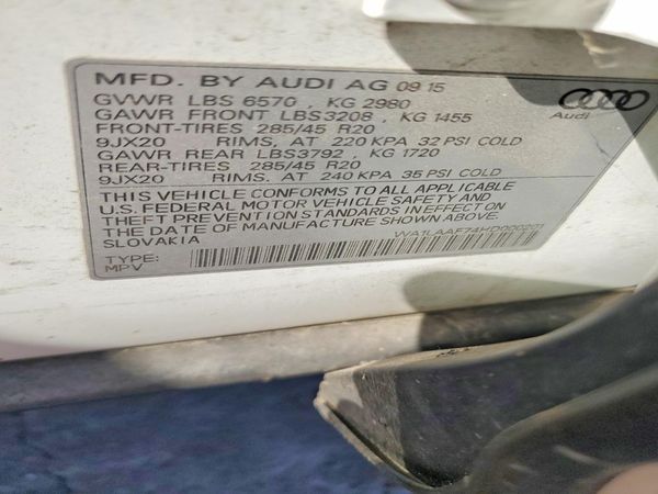 2017 AUDI Q7 quattro Premium Plus — VINS