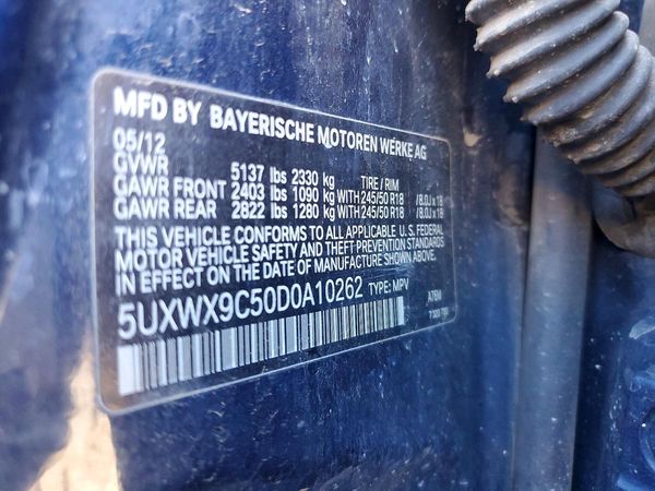 2013 BMW X3 XDRIVE2 xDrive28i — VINS