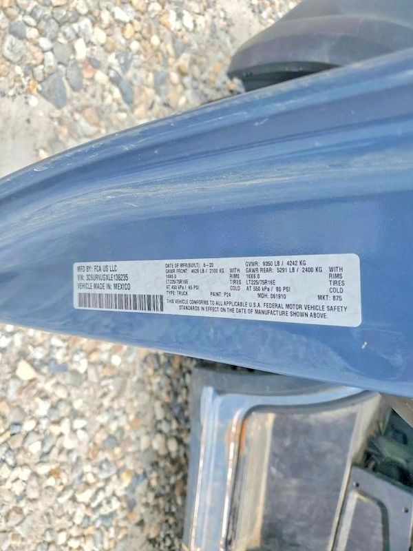 2020 RAM PROMASTER 1500 — VINS