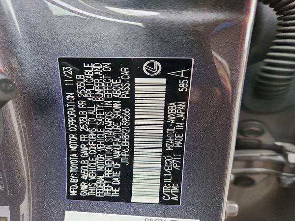 2024 LEXUS UX 250H 250h Premium — VINS