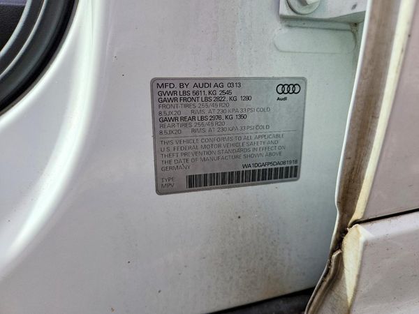 2013 AUDI Q5 Premium Plus — VINS