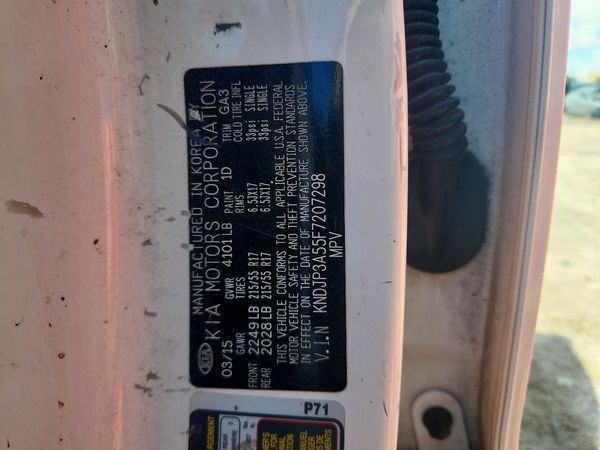 2015 KIA SOUL GLS(Middle grade) — VINS