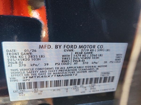 2026 FORD MUSTANG GT — VINS