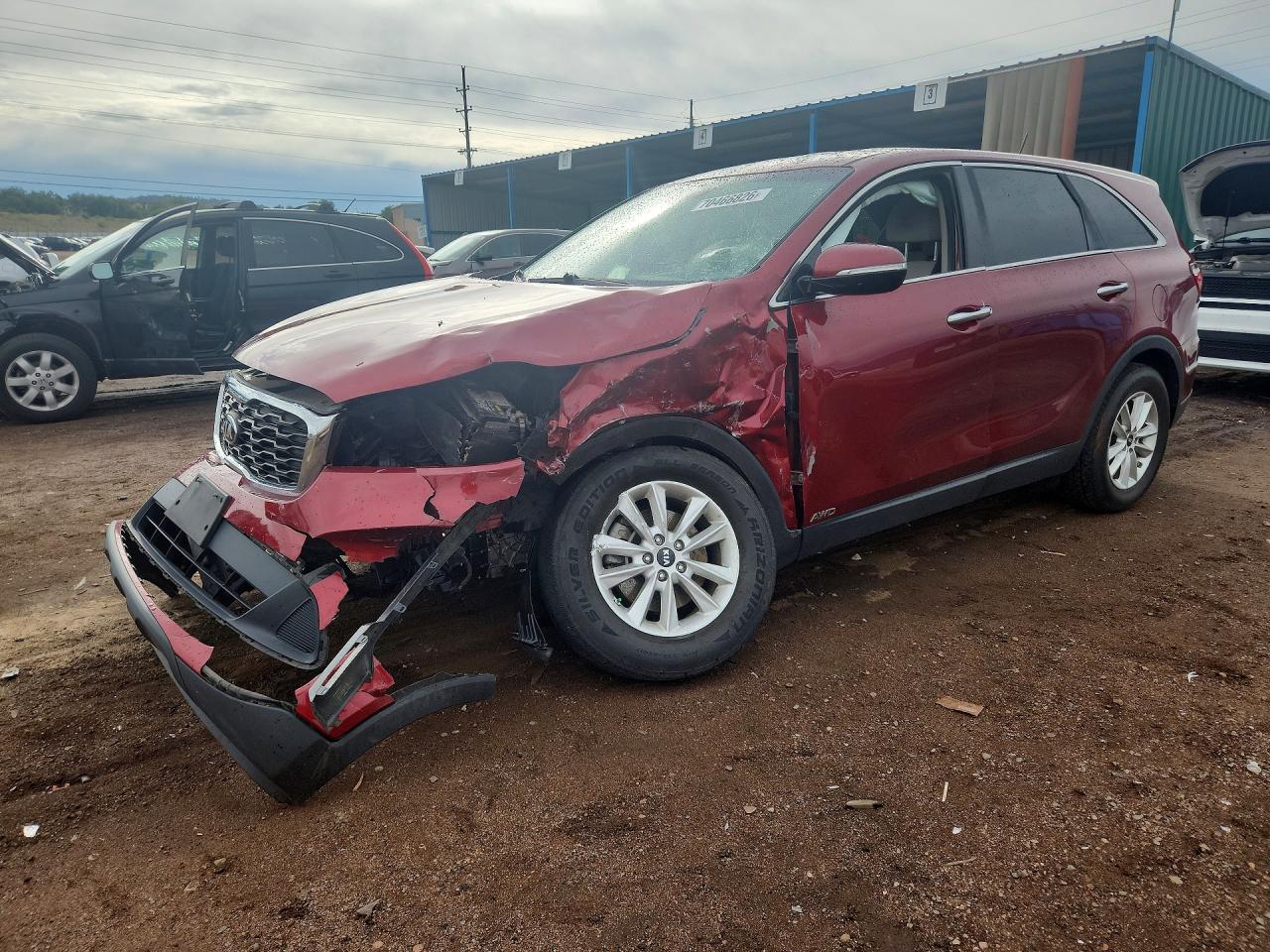 2020 KIA SORENTO L, LX, S — Front 3/4