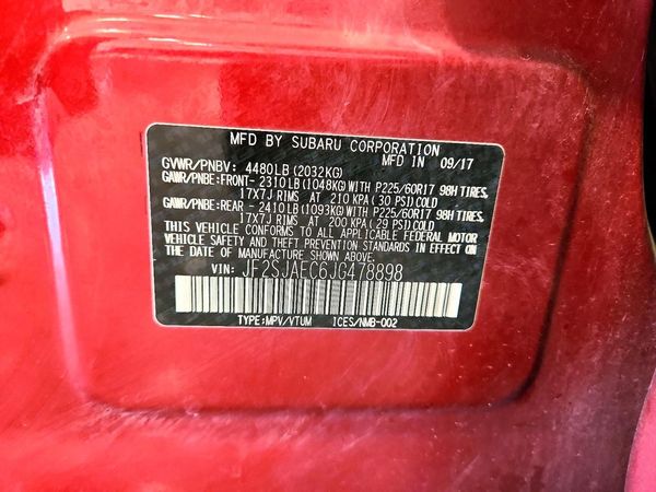 2018 SUBARU FORESTER Premium+CWP — VINS