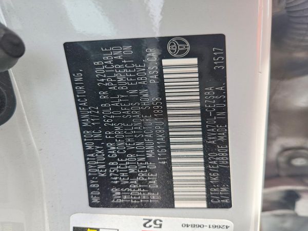 2023 TOYOTA CAMRY SE — VINS